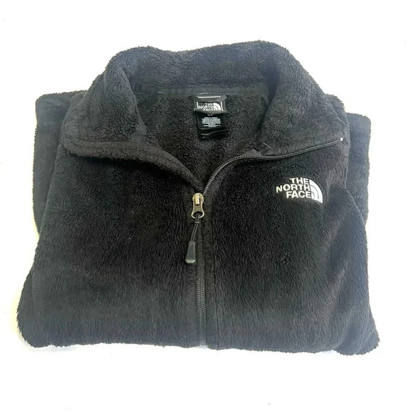 The North Face Women's S/P Black Deep Pile Fleece Jacket Zip UP - Picture 1 of 8